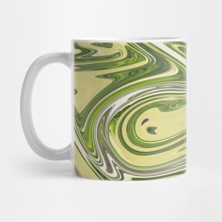 Shiny Green liquid marble by Minimal DM Mug